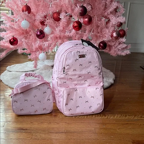 Madden Girl Pink Backpack with Bow Accents - Picture 5 of 7
